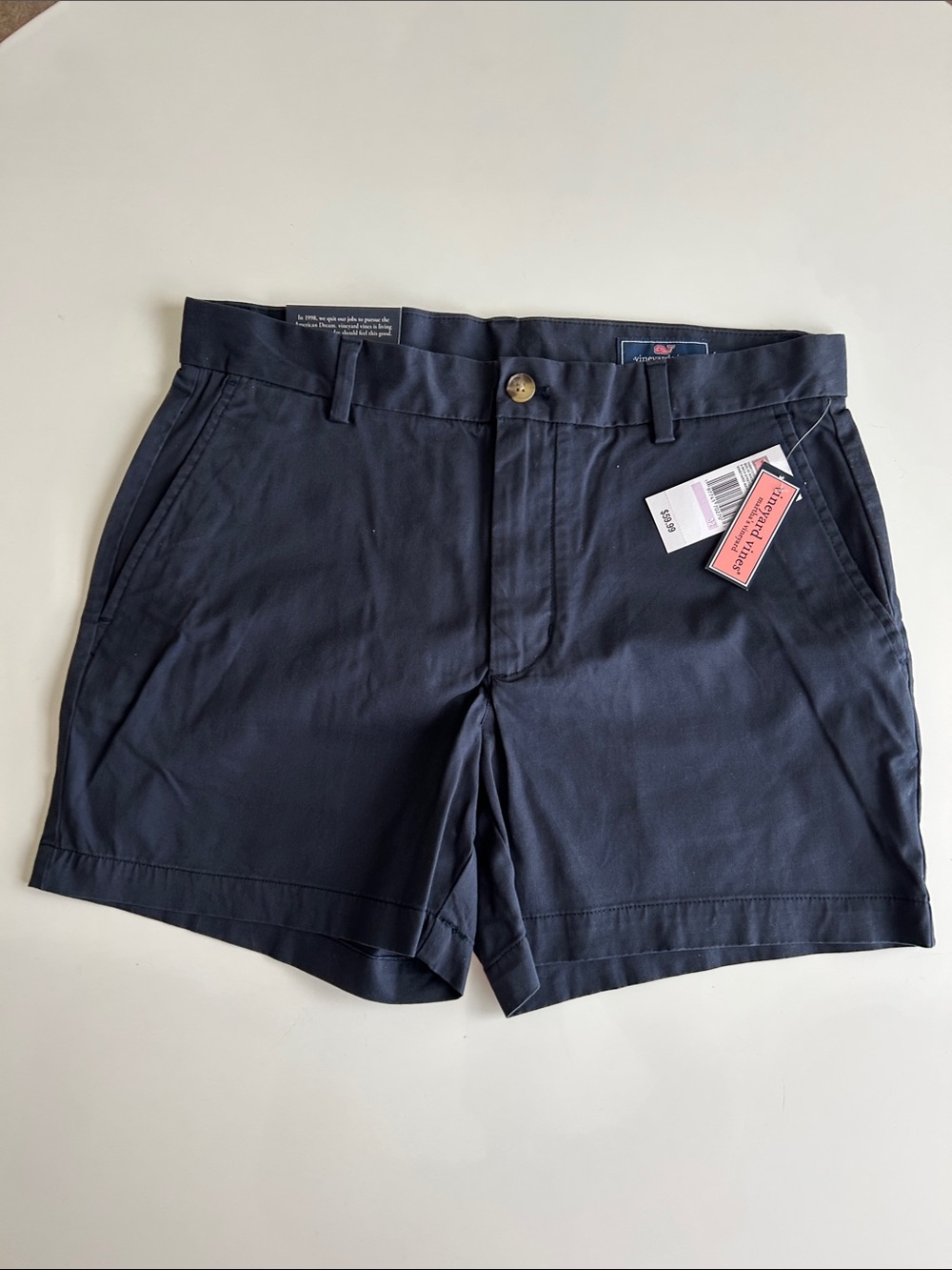 Classic Men's Navy Chino Shorts